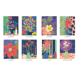 Mystery Coloring Flowers in the group Hobby & Creativity / Books / Adult Coloring Books at Pen Store (137180)