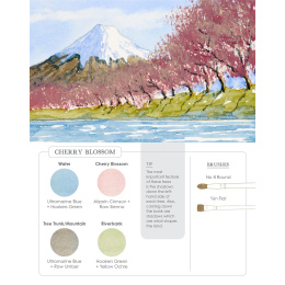 Watercolor Mixing Deck: Landscapes in the group Hobby & Creativity / Books / Art Instruction Books at Pen Store (137194)