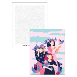 Color by Numbers: Flowers in the group Hobby & Creativity / Books / Adult Coloring Books at Pen Store (137205)