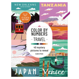 Color by Numbers: Travel in the group Hobby & Creativity / Books / Adult Coloring Books at Pen Store (137207)