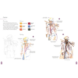 Paint 50: Watercolour Figures in the group Hobby & Creativity / Books / Art Instruction Books at Pen Store (137228)