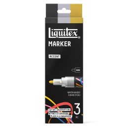 Marker Accent 3-piece Set in the group Pens / Artist Pens / Acrylic Markers at Pen Store (137368)