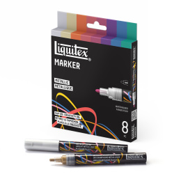 Marker Metallic 8-piece Set in the group Pens / Artist Pens / Acrylic Markers at Pen Store (137373)