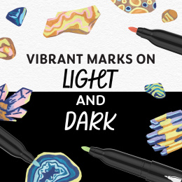 Creative Marker Fine Tip 12-pack Earth Tones in the group Pens / Artist Pens / Acrylic Markers at Pen Store (137407)
