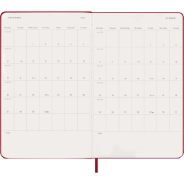 Calendar 12M Daily 2027 Hardcover Large Red in the group Paper & Pads / Planners / 12-Month Planners at Pen Store (137426)
