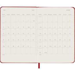 Calendar 12M Daily 2027 Hardcover Pocket Red in the group Paper & Pads / Planners / 12-Month Planners at Pen Store (137435)