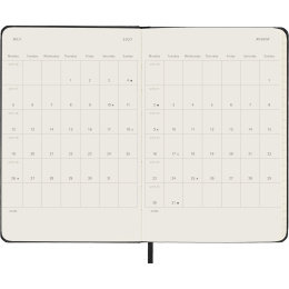 Calendar 12M Weekly Horizontal 2027 Hardcover Pocket Black  in the group Paper & Pads / Planners / 12-Month Planners at Pen Store (137448)