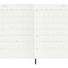 Calendar 12M Weekly Notebook 2027 Softcover Large Black  in the group Paper & Pads / Planners / 12-Month Planners at Pen Store (137451)
