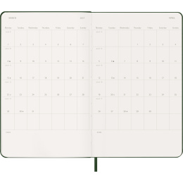 Calendar 12M Weekly Notebook 2027 Hardcover Large Myrtle Green  in the group Paper & Pads / Planners / 12-Month Planners at Pen Store (137452)