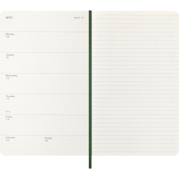 Calendar 12M Weekly Notebook 2027 Softcover Large Myrtle Green  in the group Paper & Pads / Planners / 12-Month Planners at Pen Store (137453)