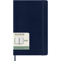 Calendar 12M Weekly Notebook 2027 Softcover Large Sapphire Blue  in the group Paper & Pads / Planners / 12-Month Planners at Pen Store (137454)