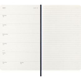 Calendar 12M Weekly Notebook 2027 Softcover Large Sapphire Blue  in the group Paper & Pads / Planners / 12-Month Planners at Pen Store (137454)