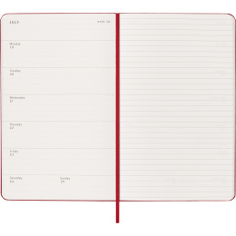 Calendar 12M Weekly Notebook 2027 Hardcover Large Red  in the group Paper & Pads / Planners / 12-Month Planners at Pen Store (137455)