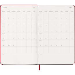 Calendar 12M Weekly Notebook 2027 Hardcover Large Red  in the group Paper & Pads / Planners / 12-Month Planners at Pen Store (137455)