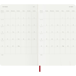 Calendar 12M Weekly Notebook 2027 Softcover Large Red  in the group Paper & Pads / Planners / 12-Month Planners at Pen Store (137456)