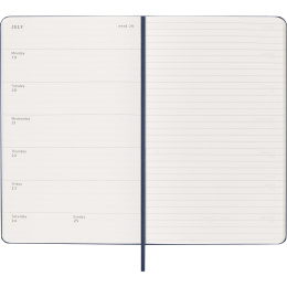 Calendar 12M Weekly Notebook 2027 Hardcover Large Sapphire Blue  in the group Paper & Pads / Planners / 12-Month Planners at Pen Store (137457)