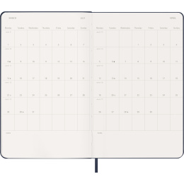 Calendar 12M Weekly Notebook 2027 Hardcover Large Sapphire Blue  in the group Paper & Pads / Planners / 12-Month Planners at Pen Store (137457)