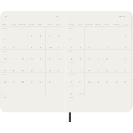 Calendar 12M Weekly Notebook 2027 Softcover Pocket Black  in the group Paper & Pads / Planners / 12-Month Planners at Pen Store (137459)