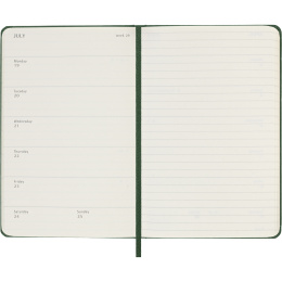 Calendar 12M Weekly Notebook 2027 Hardcover Pocket Myrtle Green  in the group Paper & Pads / Planners / 12-Month Planners at Pen Store (137460)