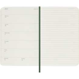 Calendar 12M Weekly Notebook 2027 Softcover Pocket Myrtle Green  in the group Paper & Pads / Planners / 12-Month Planners at Pen Store (137461)