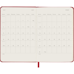 Calendar 12M Weekly Notebook 2027 Hardcover Pocket Red  in the group Paper & Pads / Planners / 12-Month Planners at Pen Store (137463)