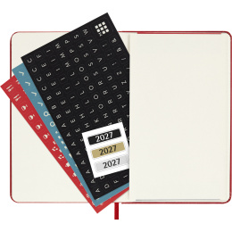 Calendar 12M Weekly Notebook 2027 Hardcover Pocket Red  in the group Paper & Pads / Planners / 12-Month Planners at Pen Store (137463)