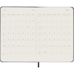 Calendar 12M Weekly Notebook 2027 Hardcover Pocket Sapphire Blue  in the group Paper & Pads / Planners / 12-Month Planners at Pen Store (137465)