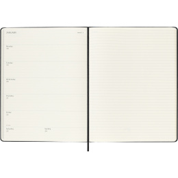 Calendar 12M Weekly Notebook 2027 Hardcover XL Black  in the group Paper & Pads / Planners / 12-Month Planners at Pen Store (137466)