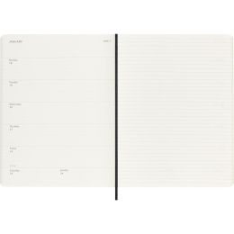 Calendar 12M Weekly Notebook 2027 Softcover XL Black  in the group Paper & Pads / Planners / 12-Month Planners at Pen Store (137467)
