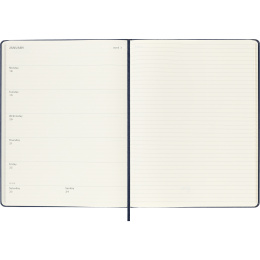 Calendar 12M Weekly Notebook 2027 Hardcover XL Sapphire Blue  in the group Paper & Pads / Planners / 12-Month Planners at Pen Store (137468)