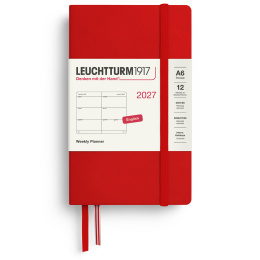 Calendar Weekly Planner 2027 A6 Cherry in the group Paper & Pads / Planners / 12-Month Planners at Pen Store (137481)