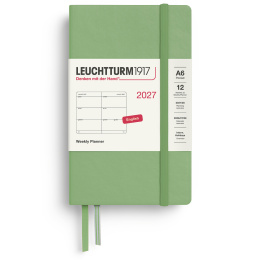 Calendar Weekly Planner 2027 A6 Sage in the group Paper & Pads / Planners / 12-Month Planners at Pen Store (137483)