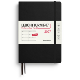 Calendar Weekly Planner 2027 A5 Black in the group Paper & Pads / Planners / 12-Month Planners at Pen Store (137486)