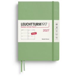 Calendar Weekly Planner 2027 A5 Sage in the group Paper & Pads / Planners / 12-Month Planners at Pen Store (137490)