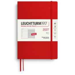 Calendar Weekly Planner & Notebook 2027 A5 Soft Cover Cherry in the group Paper & Pads / Planners / 12-Month Planners at Pen Store (137497)