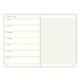Calendar Weekly Planner & Notebook 2027 A5 Soft Cover Indigo in the group Paper & Pads / Planners / 12-Month Planners at Pen Store (137503)