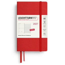 Calendar Weekly Planner & Notebook 2027 A6 Cherry in the group Paper & Pads / Planners / 12-Month Planners at Pen Store (137507)