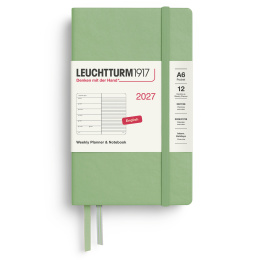 Calendar Weekly Planner & Notebook 2027 A6 Sage in the group Paper & Pads / Planners / 12-Month Planners at Pen Store (137509)