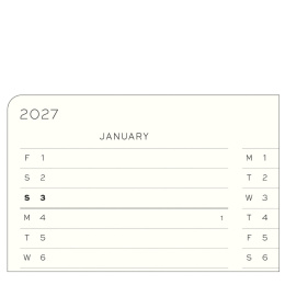 Calendar Weekly Planner & Notebook 2027 A6 Forest Green in the group Paper & Pads / Planners / 12-Month Planners at Pen Store (137510)