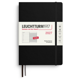 Calendar Weekly Planner & Notebook 2026 A5 Black in the group Paper & Pads / Planners / 12-Month Planners at Pen Store (137512)
