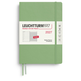 Calendar Weekly Planner & Notebook 2026 A5 Sage in the group Paper & Pads / Planners / 12-Month Planners at Pen Store (137519)
