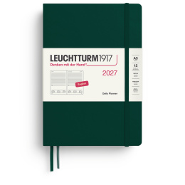 Calendar Daily Planner 2027 A5 Forest Green in the group Paper & Pads / Planners / 12-Month Planners at Pen Store (137531)