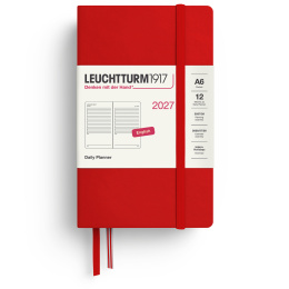 Calendar Daily Planner 2027 A6 Cherry in the group Paper & Pads / Planners / 12-Month Planners at Pen Store (137534)