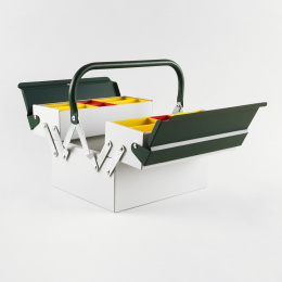 Toolbox Atena Grey/Green in the group Hobby & Creativity / Organize / Storage at Pen Store (137546)