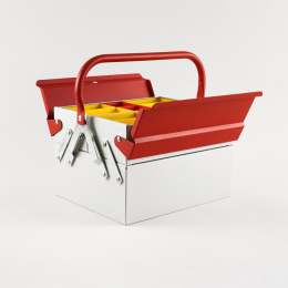 Toolbox Atena Grey/Red in the group Hobby & Creativity / Organize / Storage at Pen Store (137547)