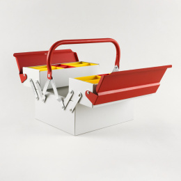 Toolbox Atena Grey/Red in the group Hobby & Creativity / Organize / Storage at Pen Store (137547)