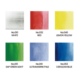 Gansai Tambi Irodori Kobako Watercolour set green in the group Art Supplies / Artist colours / Watercolor Paint / Watercolor pans at Pen Store (137568)