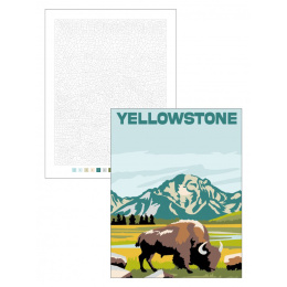 Color by Numbers: US National Parks in the group Hobby & Creativity / Books / Art Instruction Books at Pen Store (137576)