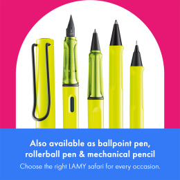 Safari Fountain Pen Neon Yellow in the group Pens / Fine Writing / Fountain Pens at Pen Store (137577_r)