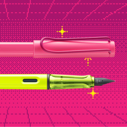 Safari Fountain Pen Neon Pink in the group Pens / Fine Writing / Fountain Pens at Pen Store (137583_r)